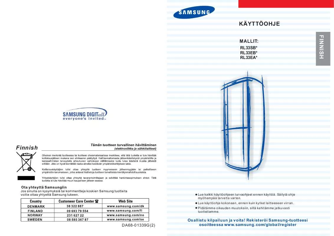 Mode d'emploi SAMSUNG RL33SBSW