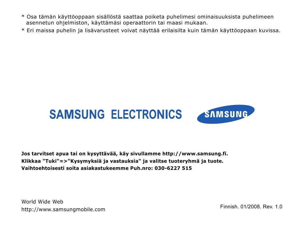 Mode d'emploi SAMSUNG SGH-I450