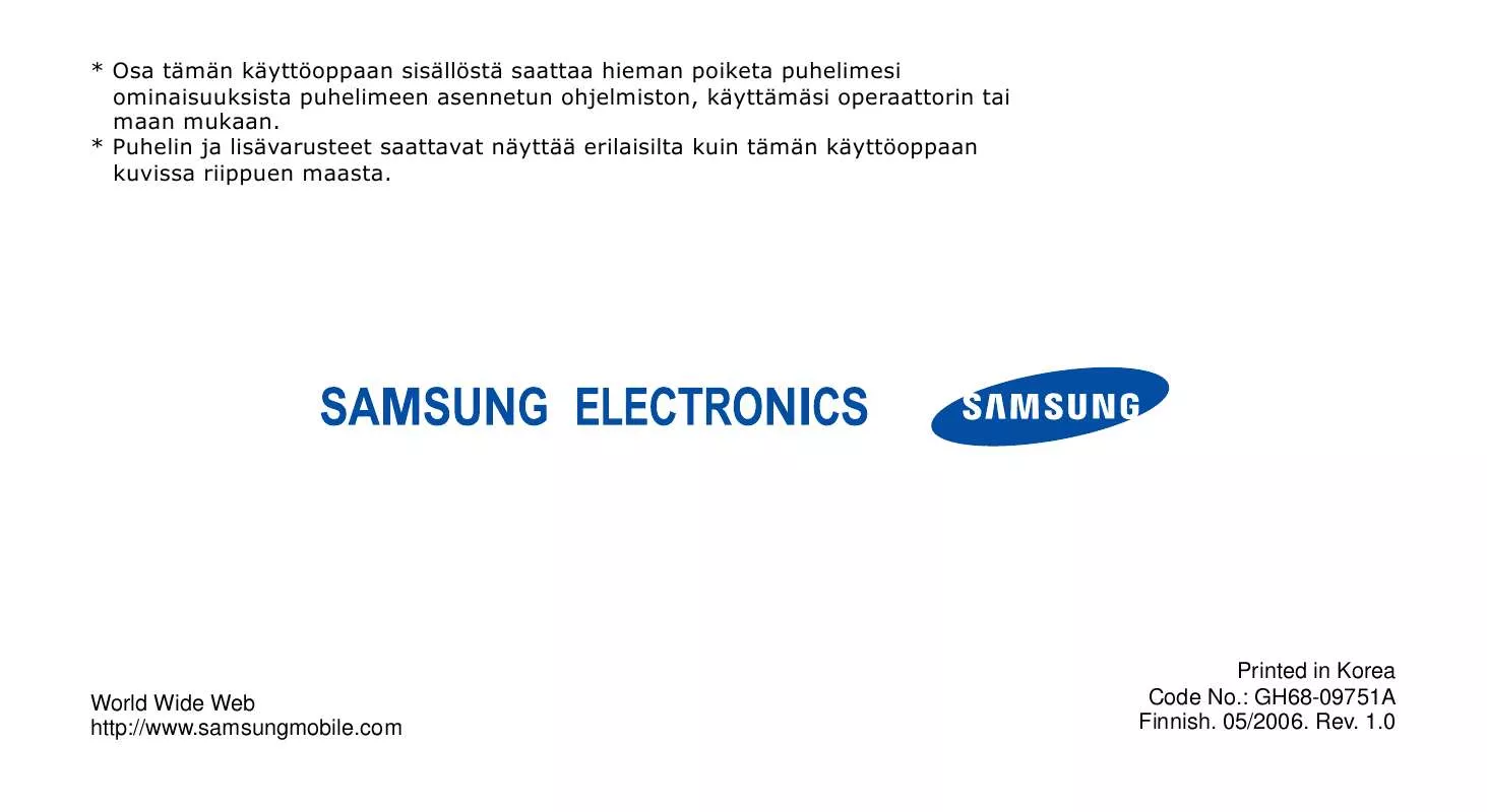 Mode d'emploi SAMSUNG SGH-X650