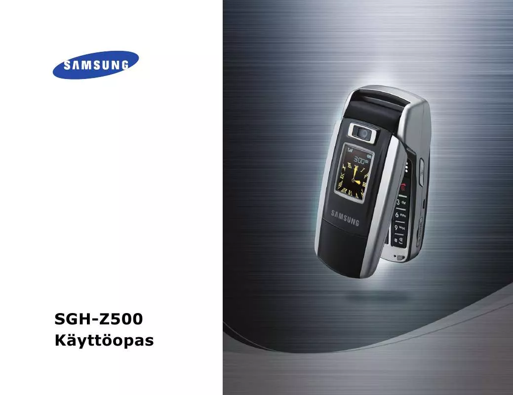 Mode d'emploi SAMSUNG SGH-Z500V