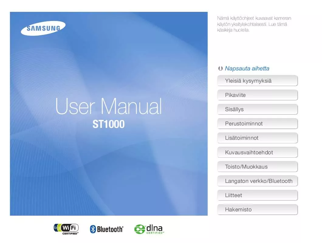 Mode d'emploi SAMSUNG ST-1000