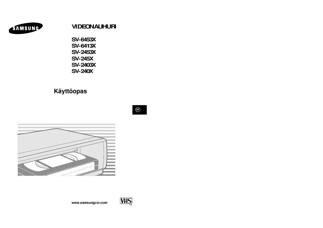 Mode d'emploi SAMSUNG SV-2403X/XEE