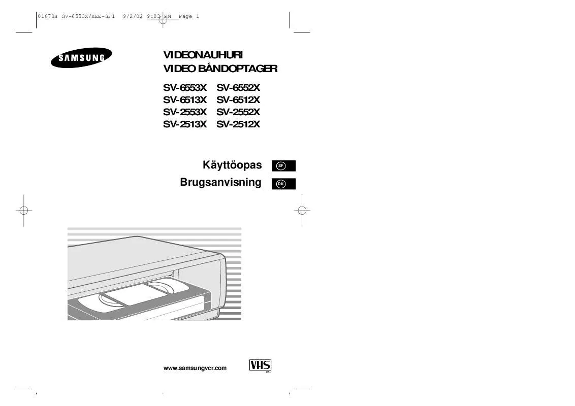 Mode d'emploi SAMSUNG SV-2512X