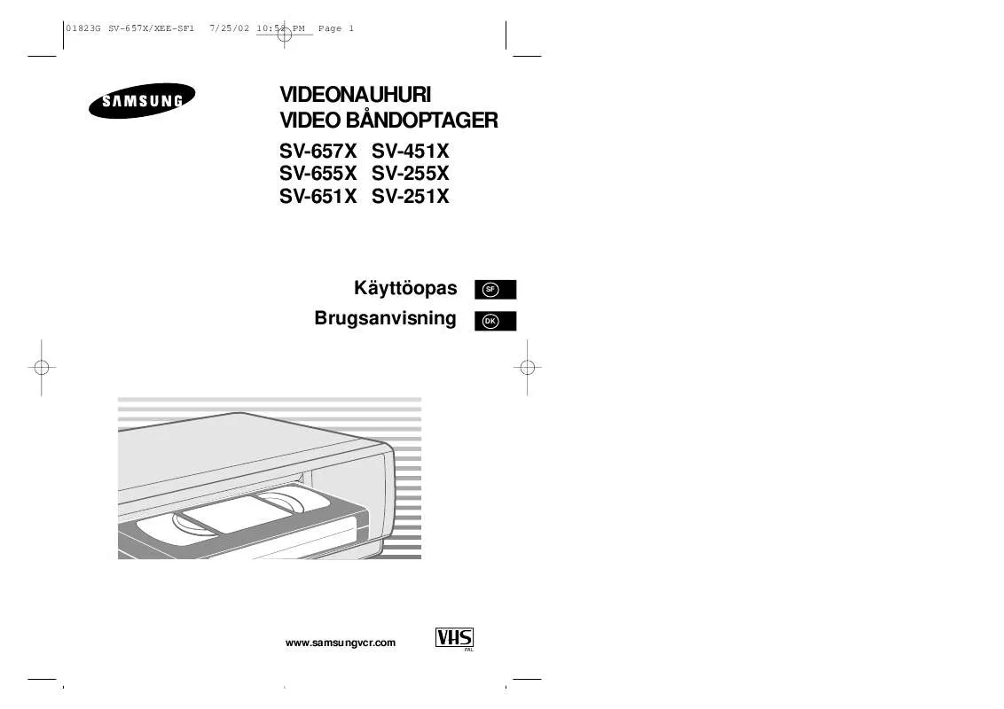 Mode d'emploi SAMSUNG SV-255X