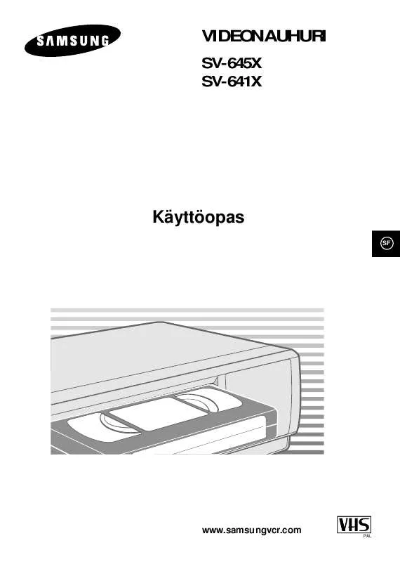 Mode d'emploi SAMSUNG SV-641X/NSI