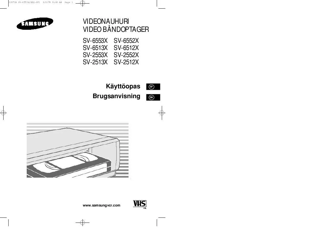 Mode d'emploi SAMSUNG SV-6512X