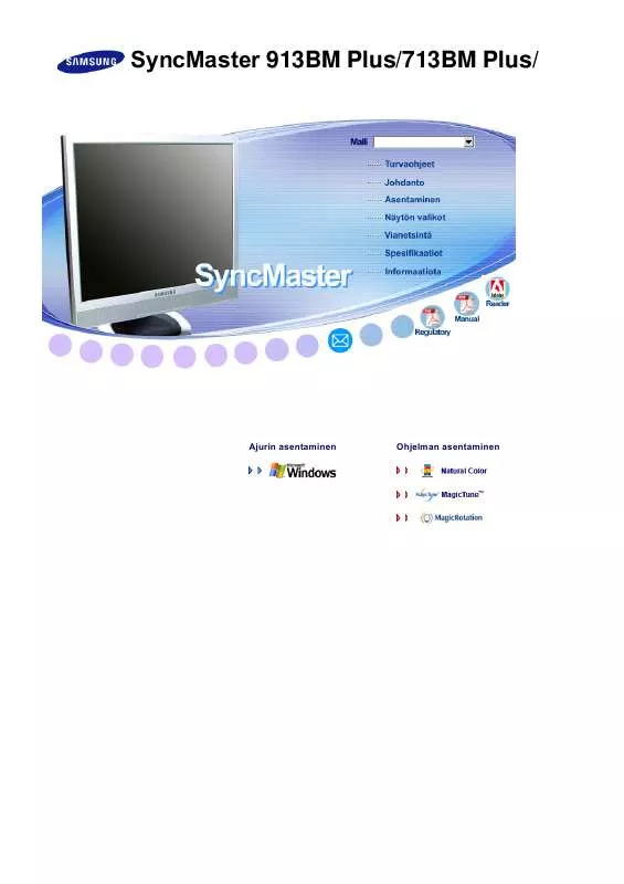 Mode d'emploi SAMSUNG SYNCMASTER 713BM+