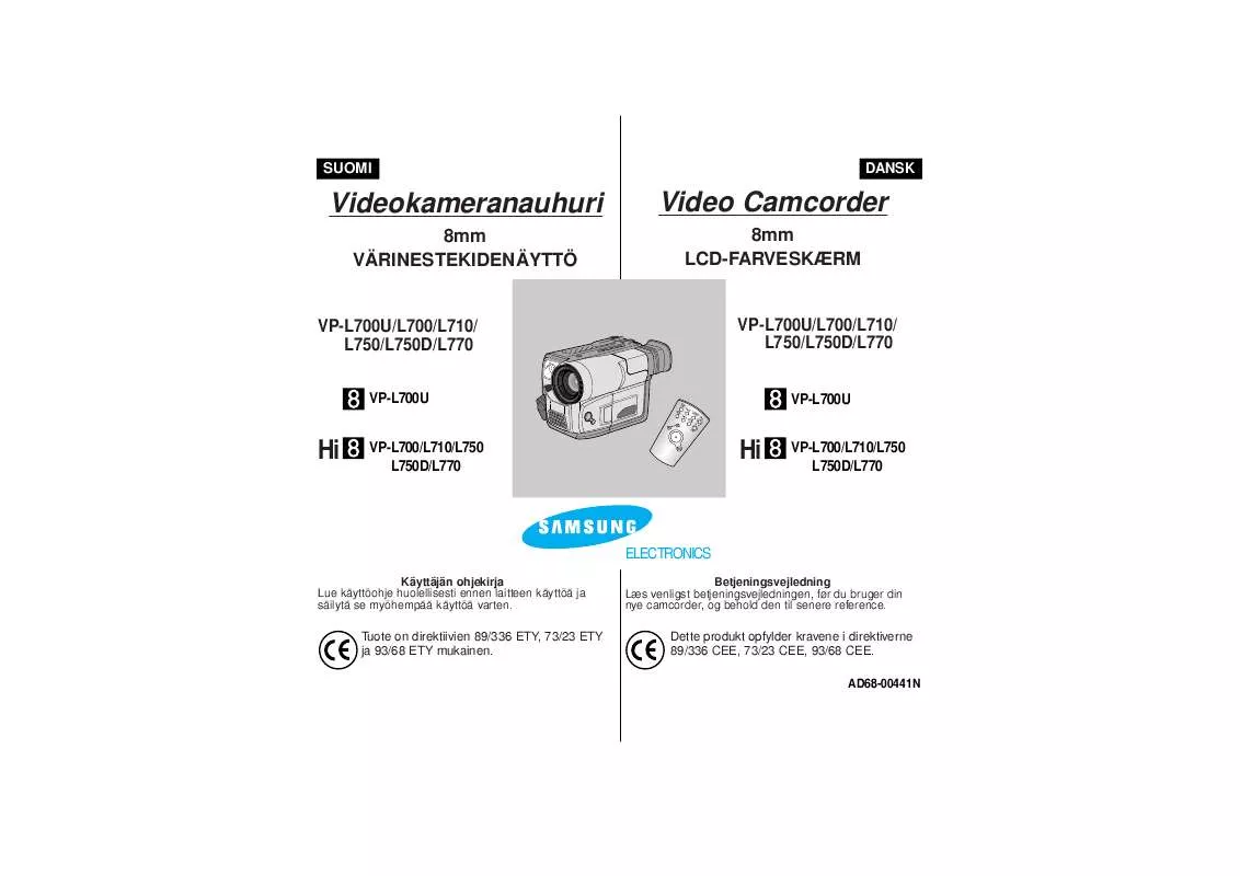 Mode d'emploi SAMSUNG VP-L710