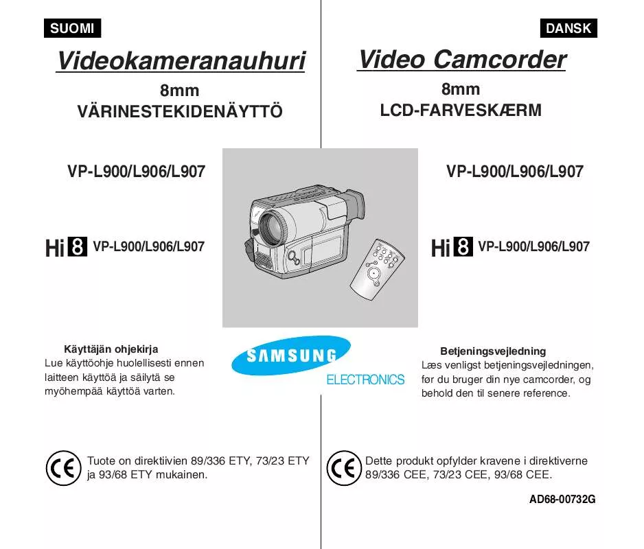 Mode d'emploi SAMSUNG VP-L900