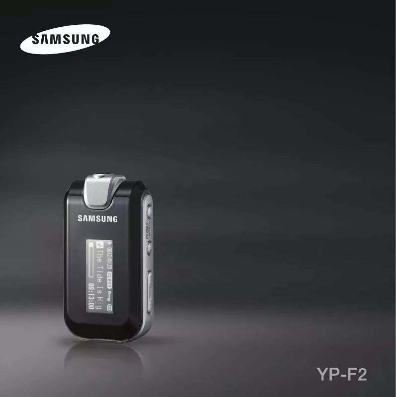 Mode d'emploi SAMSUNG YP-F2RZ