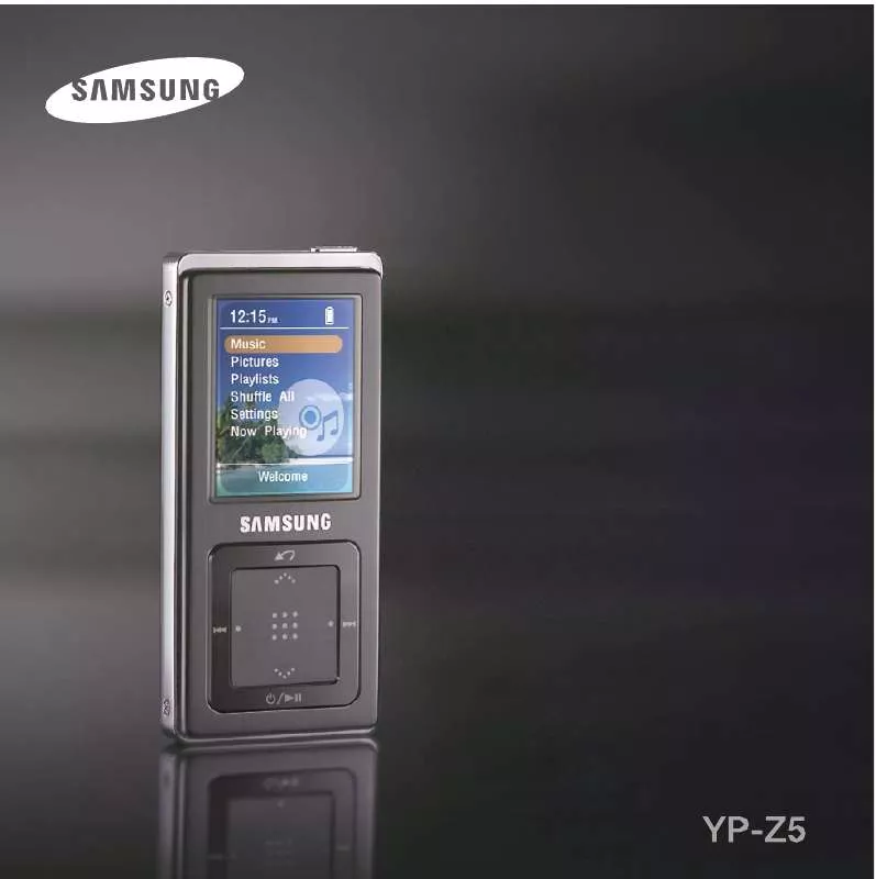 Mode d'emploi SAMSUNG YP-Z5ZS/ELS