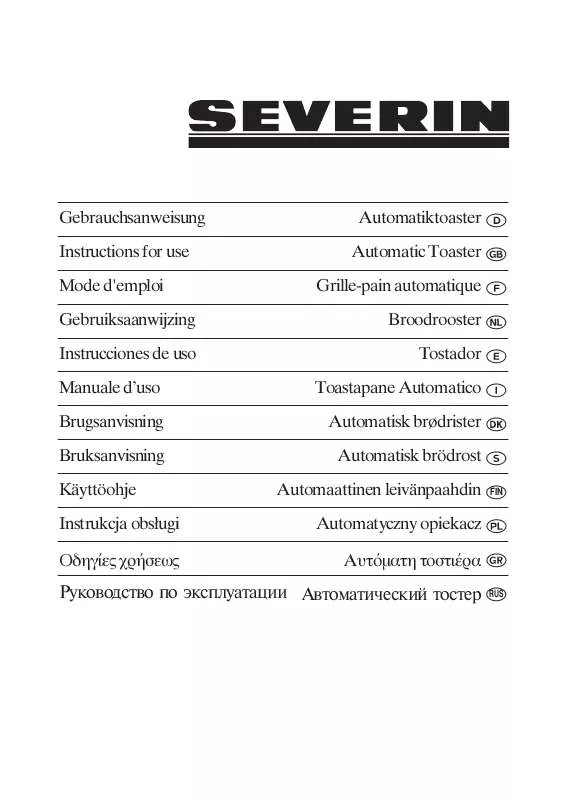 Mode d'emploi SEVERIN AT 2514