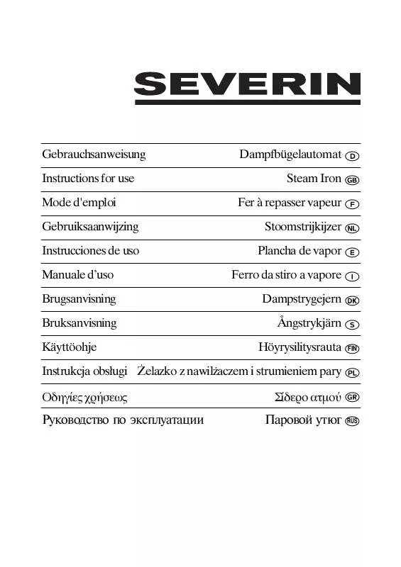 Mode d'emploi SEVERIN BA 3242