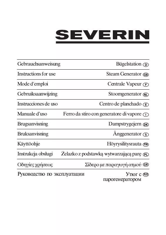 Mode d'emploi SEVERIN BA 3285