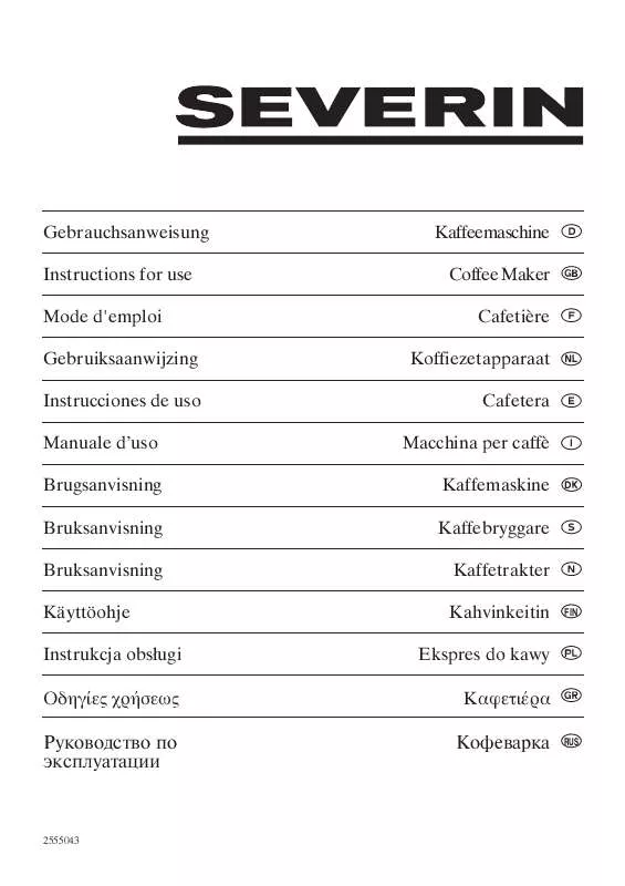 Mode d'emploi SEVERIN KA 5700