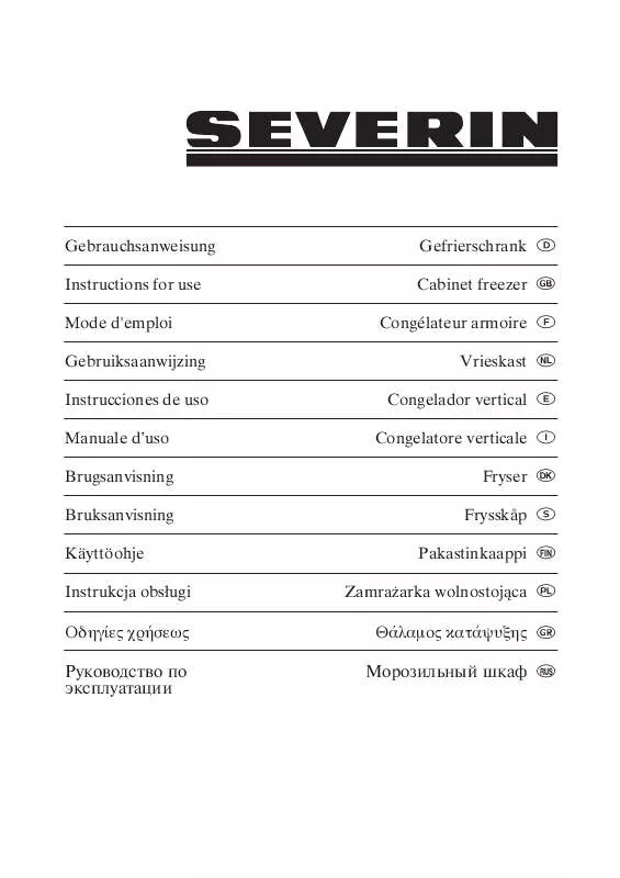 Mode d'emploi SEVERIN KS 9834