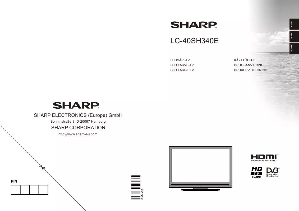 Mode d'emploi SHARP LC-40SH340E