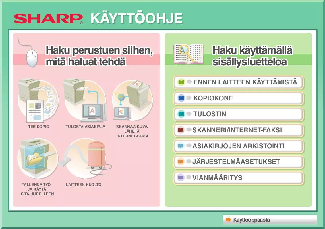 Mode d'emploi SHARP MX-5001N