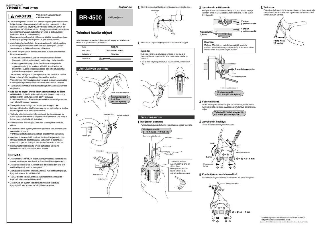 Mode d'emploi SHIMANO BR-4500