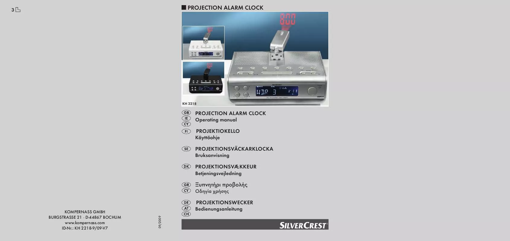 Mode d'emploi SILVERCREST KH 2218