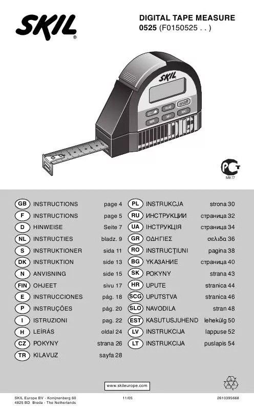 Mode d'emploi SKIL 0525