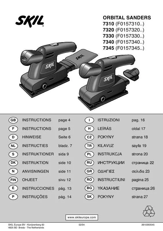 Mode d'emploi SKIL 7330