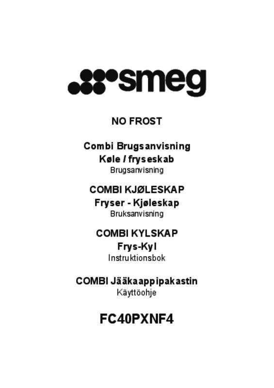 Mode d'emploi SMEG FC40PXNF4