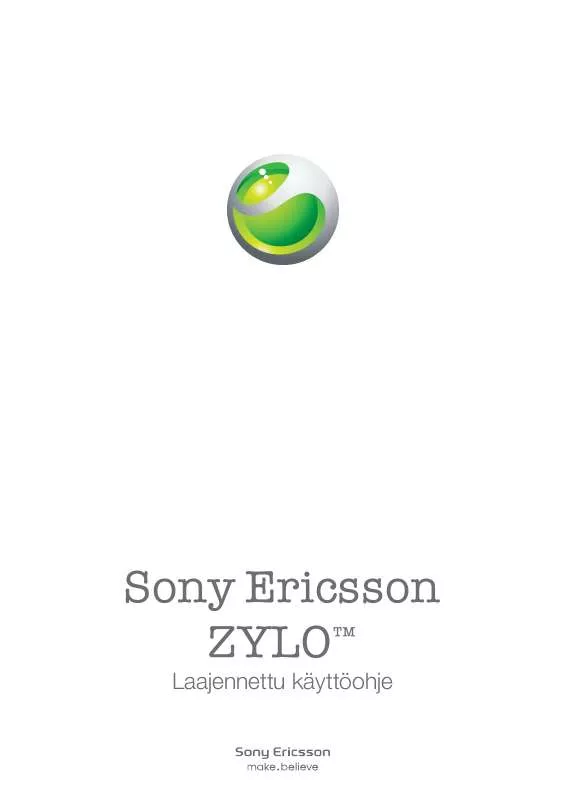 Mode d'emploi SONY ERICSSON ZYLO