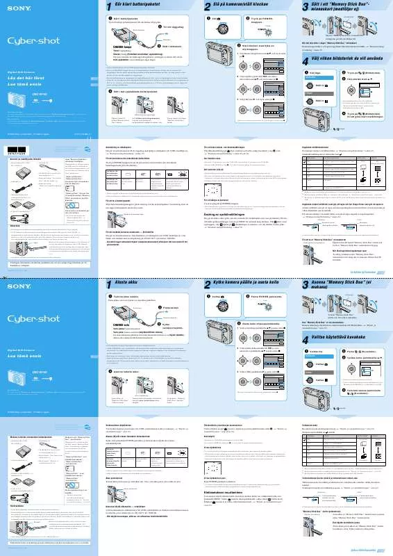 Mode d'emploi SONY CYBER-SHOT DSC-W100