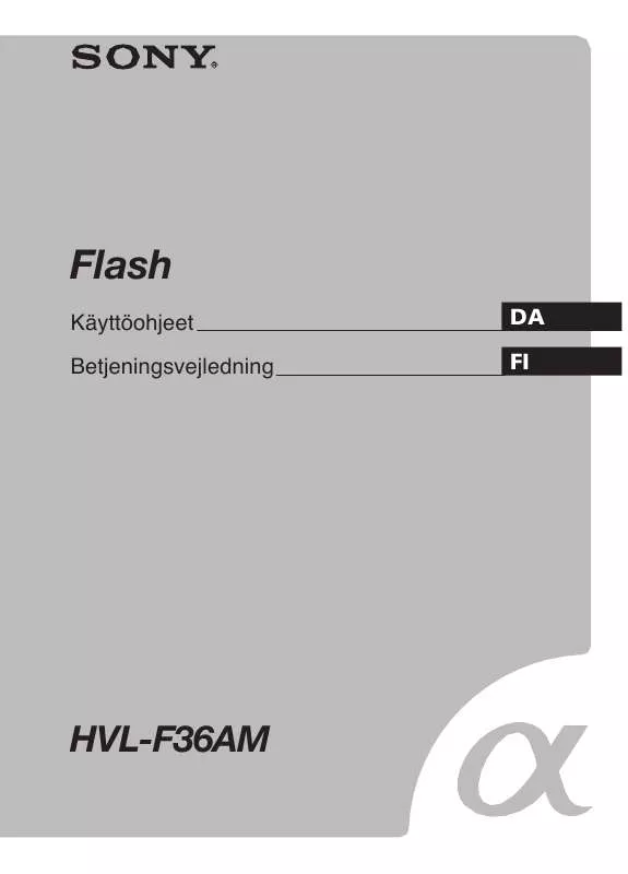 Mode d'emploi SONY HVL-F36AM