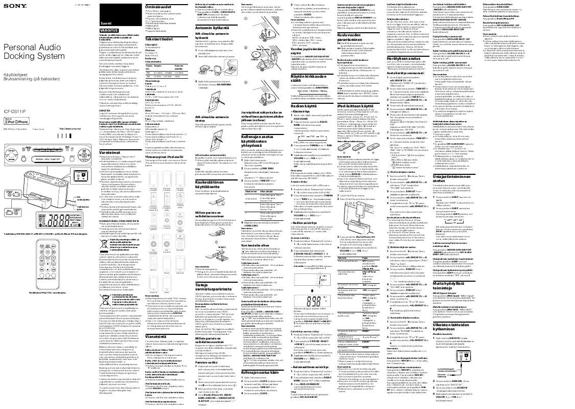 Mode d'emploi SONY ICF-CS10IP