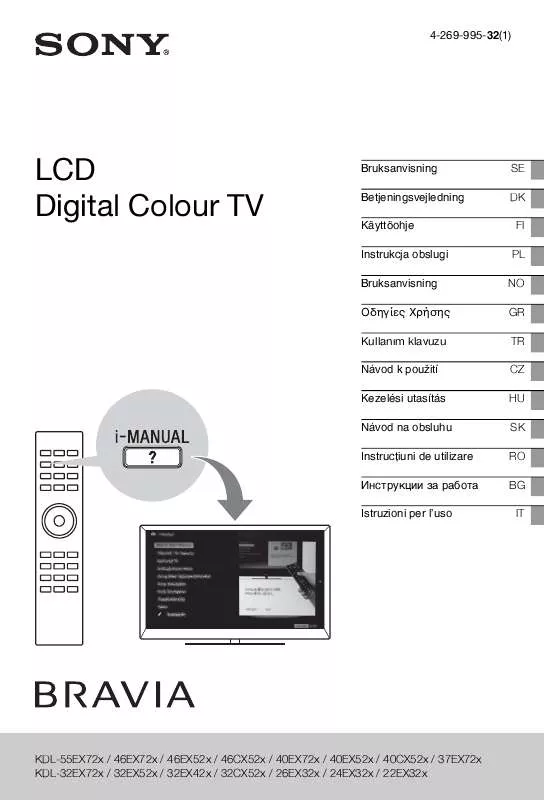 Mode d'emploi SONY KDL-32EX421