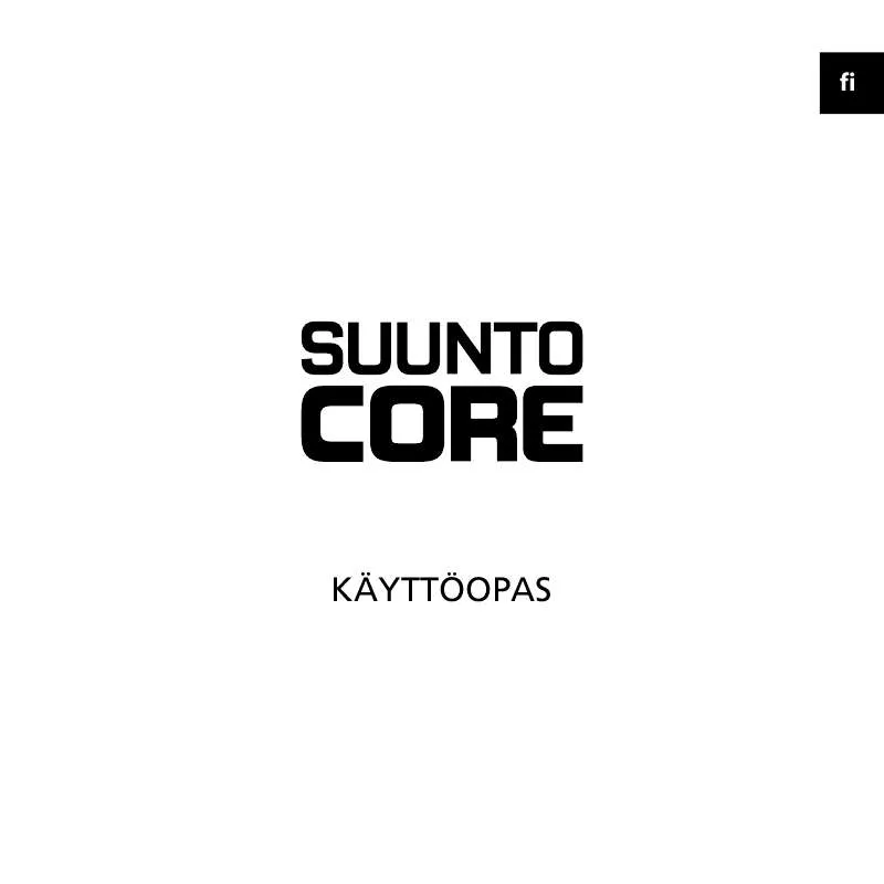 Mode d'emploi SUUNTO CORE