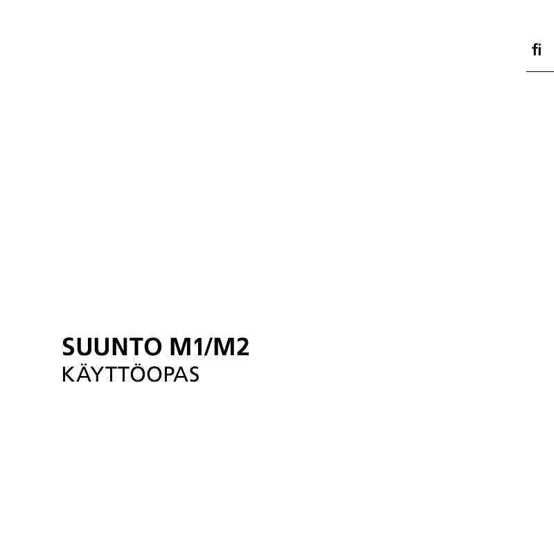 Mode d'emploi SUUNTO M2