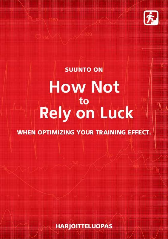 Mode d'emploi SUUNTO TRAINING GUIDEBOOK