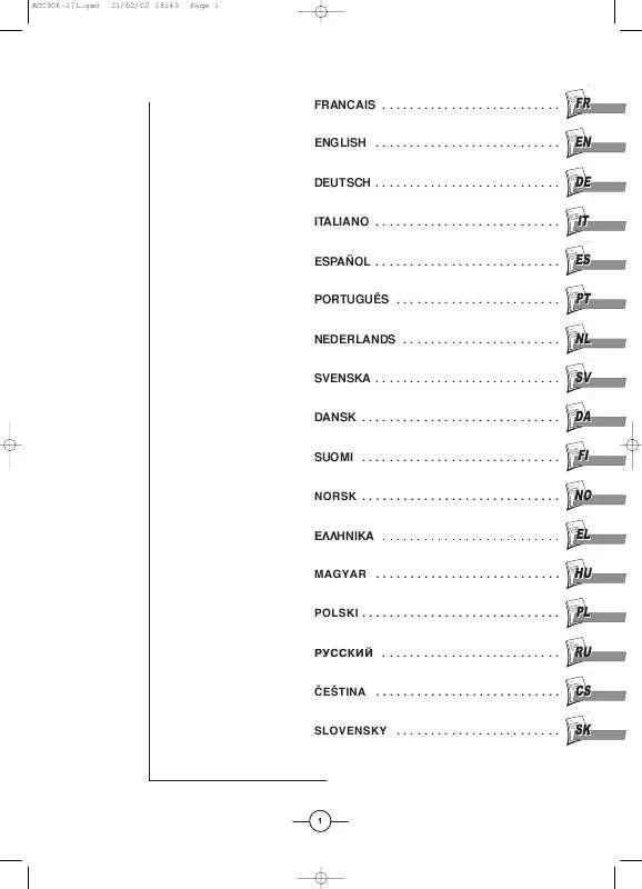 Mode d'emploi THOMSON 32WS95UF