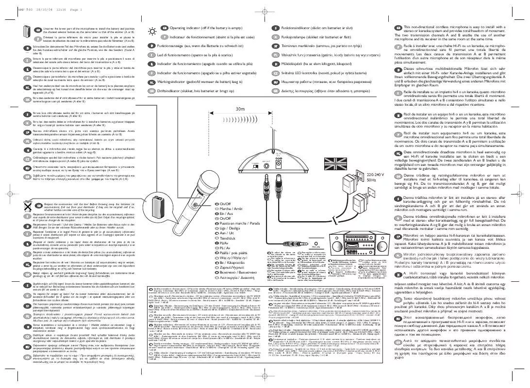 Mode d'emploi THOMSON WMP 560