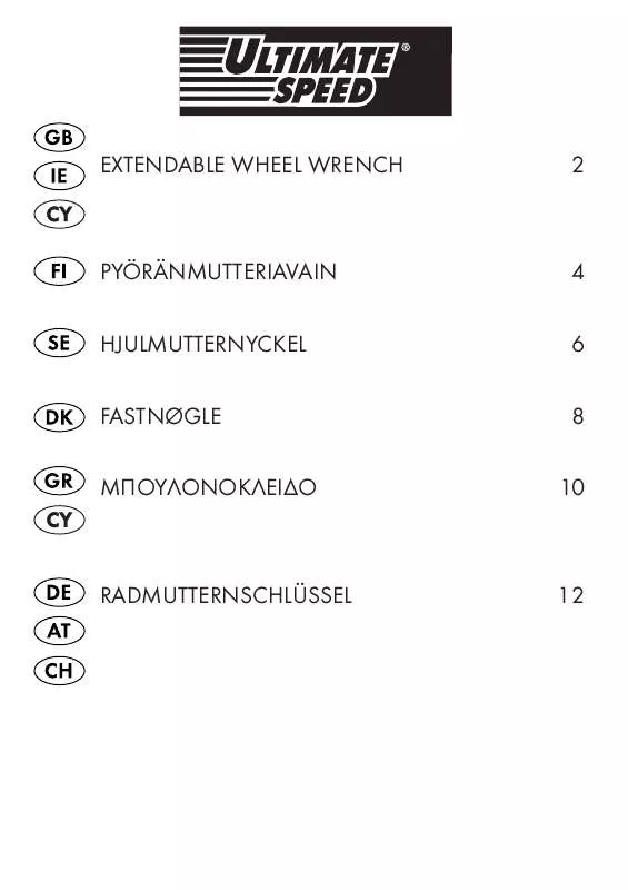 Mode d'emploi ULTIMATE SPEED KH 4055 EXTENDABLE WHEEL WRENCH