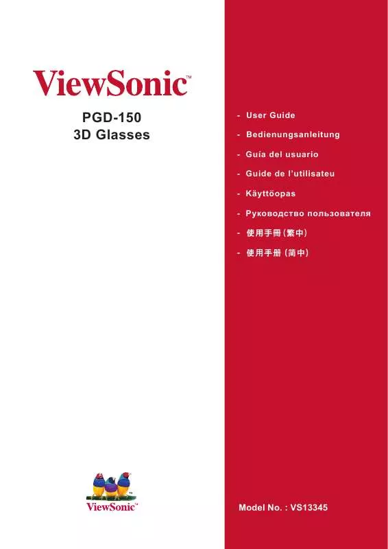 Mode d'emploi VIEWSONIC PGD-150