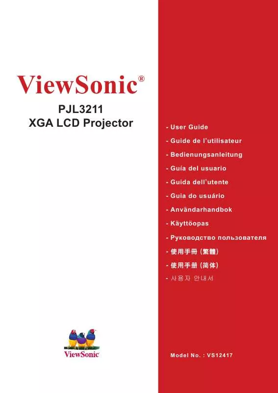 Mode d'emploi VIEWSONIC PJL3211