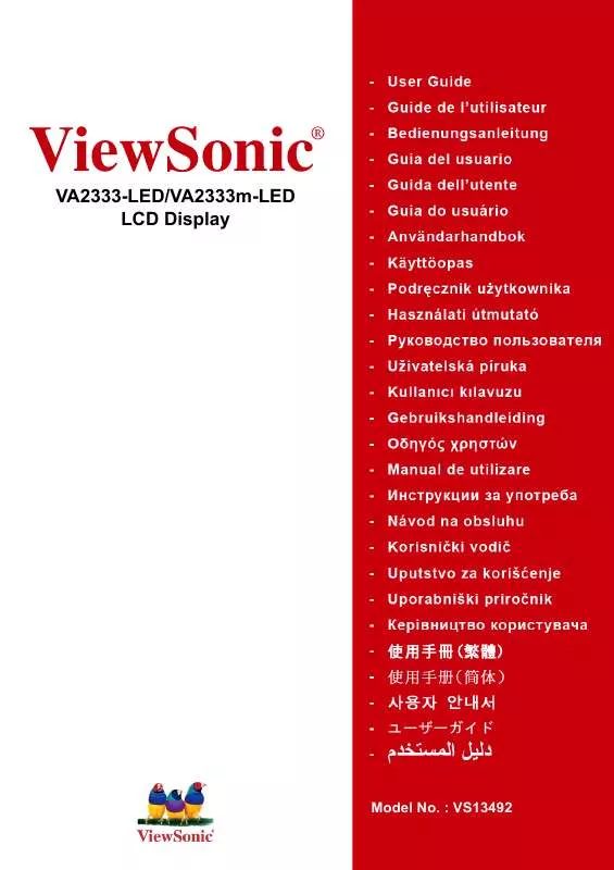 Mode d'emploi VIEWSONIC VA2333-LED