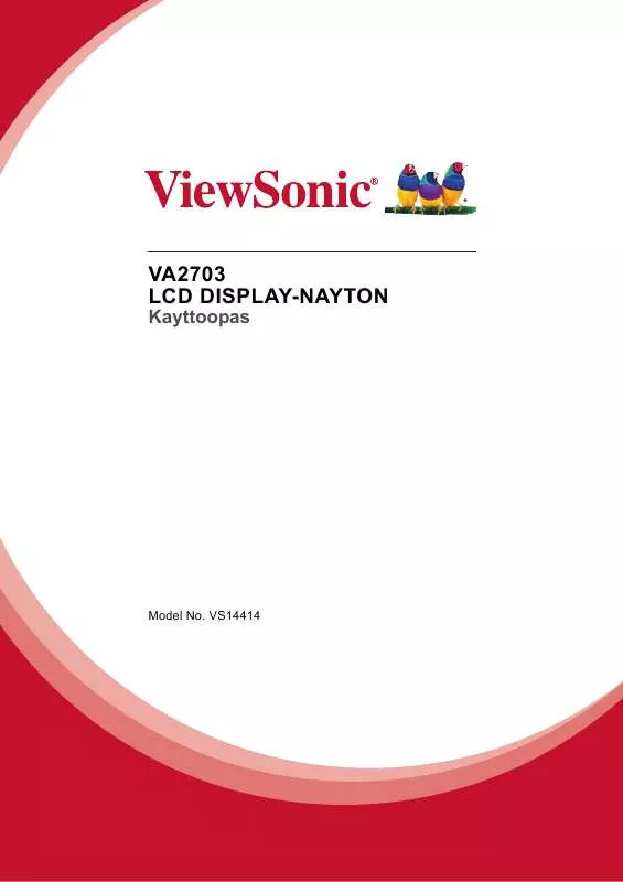 Mode d'emploi VIEWSONIC VA2703