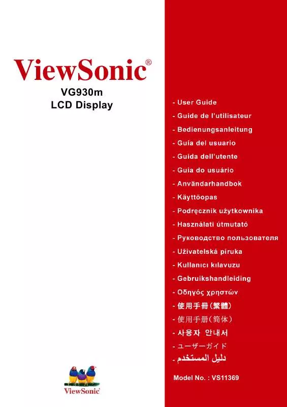 Mode d'emploi VIEWSONIC VG930M