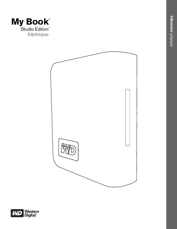 Mode d'emploi WESTERN DIGITAL MY BOOK STUDIO EDITION