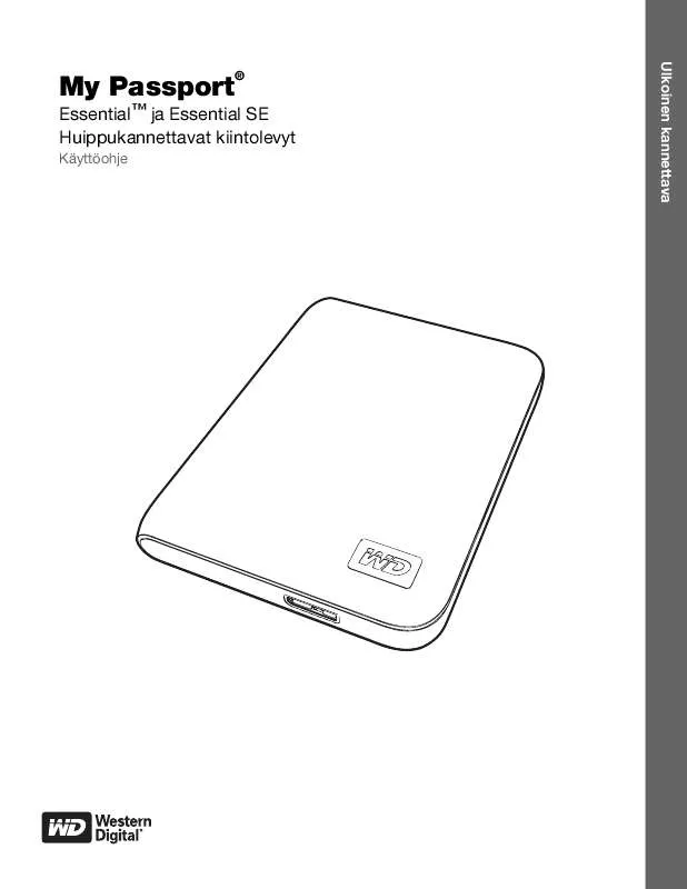 Mode d'emploi WESTERN DIGITAL MY PASSPORT ESSENTIAL SE