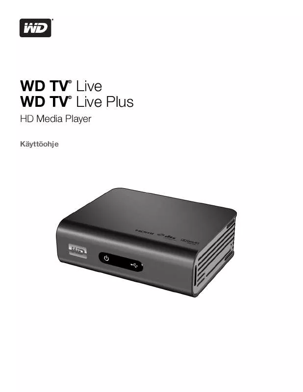 Mode d'emploi WESTERN DIGITAL TV LIVE PLUS