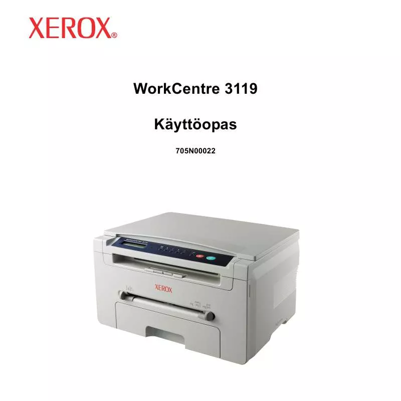 Mode d'emploi XEROX WORKCENTRE 3119