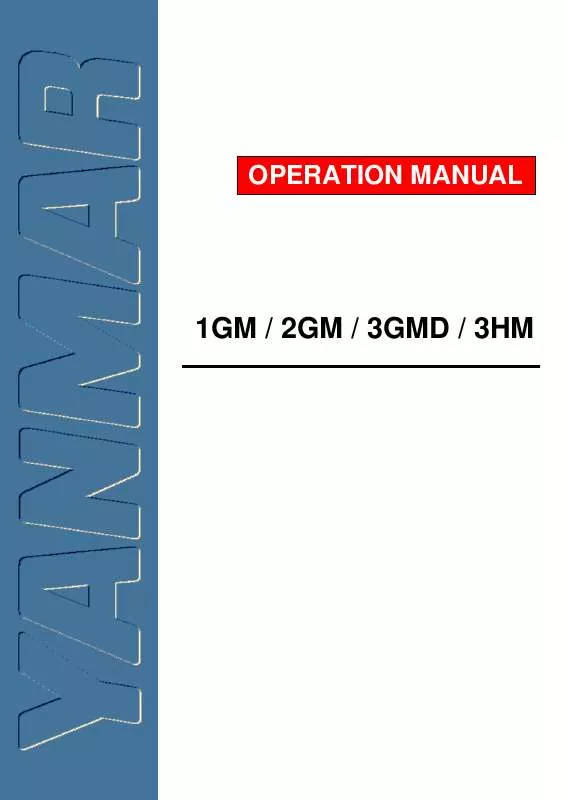 Mode d'emploi YANMAR 1GM