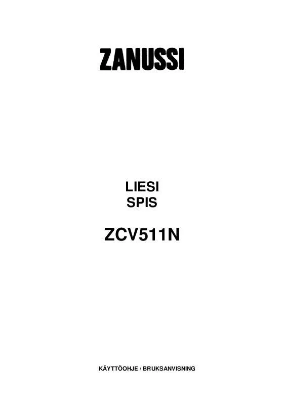 Mode d'emploi ZANUSSI ZCV511N